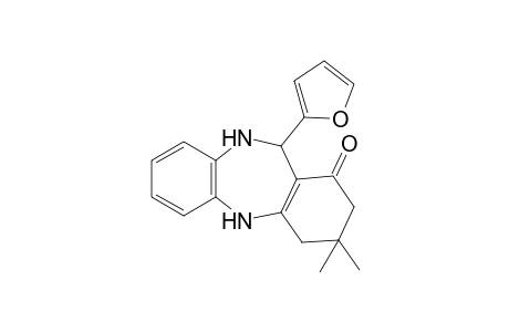 3,3-dimethyl-11-(2-furyl)-2,3,4,5,10,11-hexahydro-1H-dibenzo[b,e][1,4]diazepin-1-one