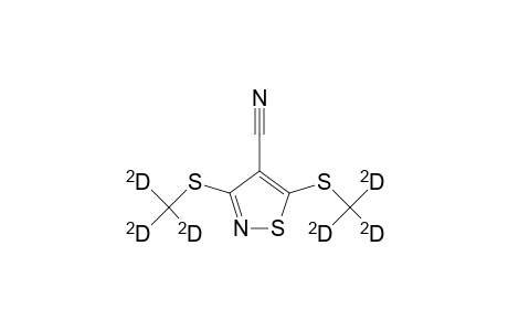 3-Trideuteriomethylthio-4-cyano-5-trideuteriomethylthio-isothiazole