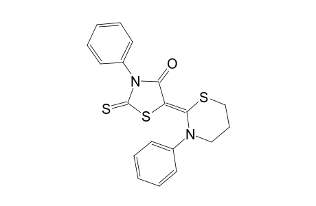 3-Phenyl-2-(4'-oxo-3'-phenyl-2'-thioxo-1',3'-thiazolidin-5'-ylidene)-tetrahydro-2H-(1,3)-thiazine