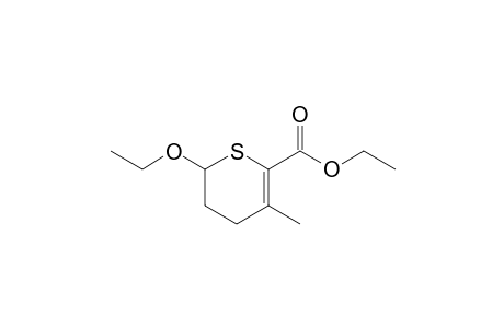 2-Ethoxy-5-methyl-3,4-dihydro-2H-thiopyran-6-carboxylic acid ethyl ester