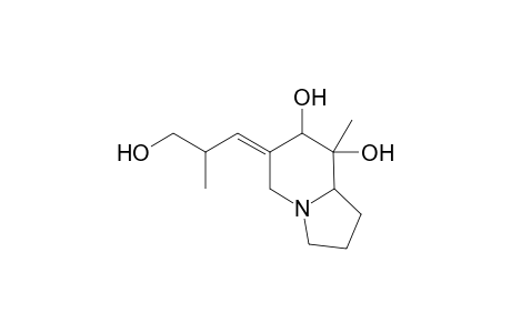 6-Methyl-6,7-dihydroxy-8-(3'-hydroxy-2'-methylpropylidene)-1-azabicyclo[3.4.0]nonane