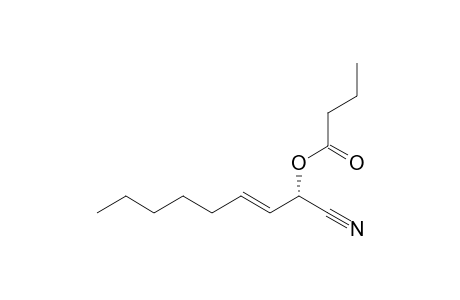 Butyric acid (E)-(S)-1-cyano-oct-2-enyl ester