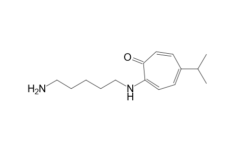 2-[(5-Aminopentyl)amino]-5-isopropyltropone