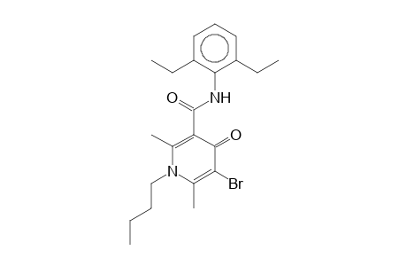 5-Bromo-2,6-dimethyl-1-butyl-N-(2,6-diethylphenyl)-4(1H)-oxopyridine-
