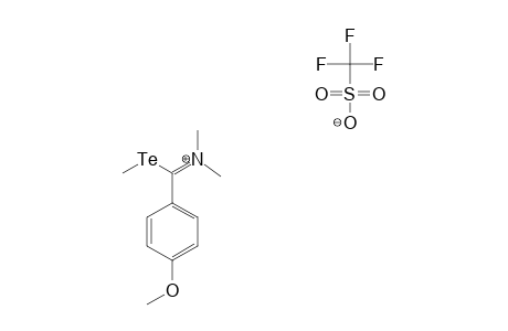 DIMETHYL-N-[1-METHYLTELLURENYL-1-(4-METHOXYPHENYL)-METHYLIDENE]-AMINIUM-TRIFLUOROMETHANESULFONATE