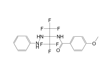 benzamide, 4-methoxy-N-[2,2,2-trifluoro-1-(2-phenylhydrazino)-1-(trifluoromethyl)ethyl]-