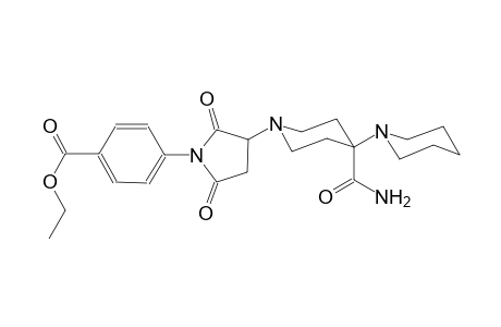 ethyl 4-(3-{4'-acetyl-[1,4'-bipiperidin]-1'-yl}-2,5-dioxopyrrolidin-1-yl)benzoate