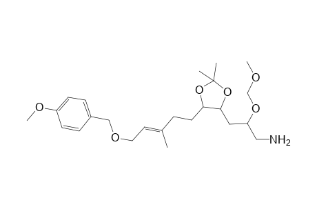 (3-{2',2'-Dimethyl-5'-[5"-(4-methoxybenzyloxy)-3"-methylpent-3"-enyl]-[1',3']dioxolan-4'-yl}-2-[methoxy)methoxypropyl]amine