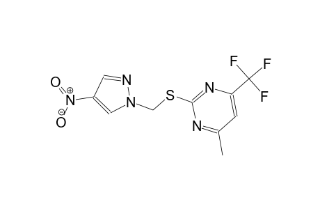 4-methyl-2-{[(4-nitro-1H-pyrazol-1-yl)methyl]sulfanyl}-6-(trifluoromethyl)pyrimidine