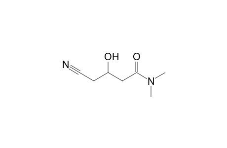 (RS)-3-Hydroxy-4-cyanobutanoic acid dimethylamide