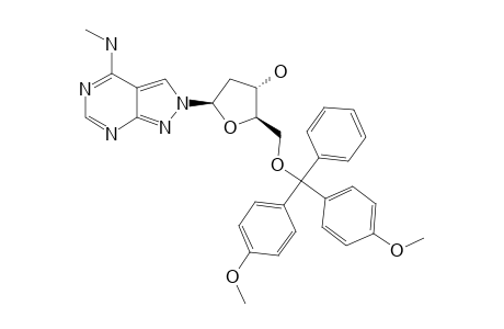 2-[2'-DEOXY-5'-O-(4,4'-DIMETHOXYTRITYL)-BETA-D-ERYTHRO-PENTOFURANOSYL]-4-(METHYLAMINO)-1H-PYRAZOLO-[3,4-D]-PYRIMIDINE