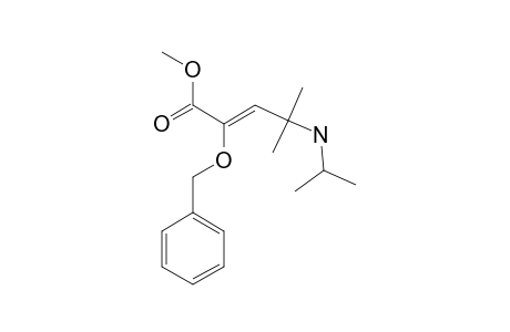 Z-METHYL-2-BENZYLOXY-4-ISOPROPYLAMINO-4-METHYLPENT-2-ENOATE