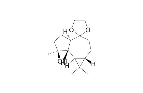Spiro[4H-cycloprop[e]azulene-4,2'-[1,3]dioxolan]-7-ol, decahydro-1,1,7-trimethyl-, [1aS-(1a.alpha.,4a.alpha.,7.beta.,7a.beta.,7b.alpha.)]-