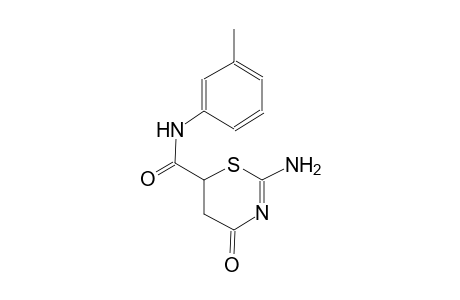 2-amino-N-(3-methylphenyl)-4-oxo-5,6-dihydro-4H-1,3-thiazine-6-carboxamide