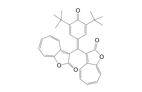 3,5-Di-t-Butyl-.alpha.,.alpha.-bis(2-oxo-2H-cyclohepta[b]furan-3-yl)1,4-benzoquinonemethides