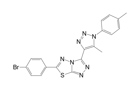 6-(4-bromophenyl)-3-[5-methyl-1-(4-methylphenyl)triazol-4-yl]-[1,2,4]triazolo[3,4-b][1,3,4]thiadiazole