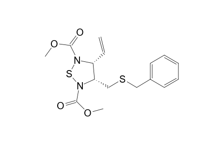 1,2,5-Thiadiazolidine-2,5-dicarboxylic acid, 3-ethenyl-4-[[(phenylmethyl)thio]methyl]-, dimethyl ester, cis-(.+-.)-