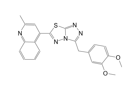 quinoline, 4-[3-[(3,4-dimethoxyphenyl)methyl][1,2,4]triazolo[3,4-b][1,3,4]thiadiazol-6-yl]-2-methyl-