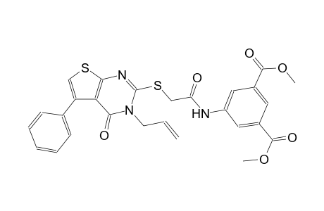 1,3-benzenedicarboxylic acid, 5-[[[[3,4-dihydro-4-oxo-5-phenyl-3-(2-propenyl)thieno[2,3-d]pyrimidin-2-yl]thio]acetyl]amino]-, dimethyl ester