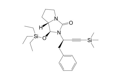 (1S,7aS)-2-((R)-1-Phenyl-4-(trimethylsilyl)but-3-yn-2-yl)-1-((triethylsilyl)oxy)tetrahydro-1H-pyrrolo[1,2-c]imidazol-3(2H)-one