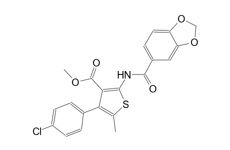methyl 2-[(1,3-benzodioxol-5-ylcarbonyl)amino]-4-(4-chlorophenyl)-5-methyl-3-thiophenecarboxylate