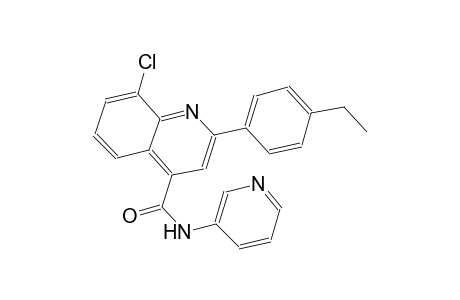 8-chloro-2-(4-ethylphenyl)-N-(3-pyridinyl)-4-quinolinecarboxamide