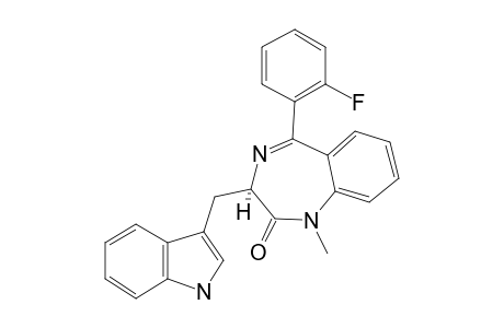 (3R)-5-(2-Fluorophenyl)-1,3-dihydro-3-(1H-indol-3-ylmethyl)-1-methyl-2H-1,4-benzodiazepin-2-one