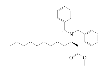 Methyl (3R)-3-{benzyl[(1R)-1-phenylethyl]amino}dodecanoate