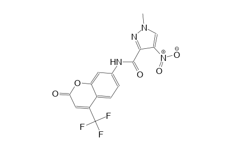 1-methyl-4-nitro-N-[2-oxo-4-(trifluoromethyl)-2H-chromen-7-yl]-1H-pyrazole-3-carboxamide