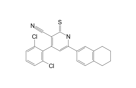 4-(2,6-DICHLOROPHENYL)-6-(1,2,3,4-TETRAHYDRONAPHTHALEN-6-YL)-2-THIOXO-1,2-DIHYDROPYRIDINE-3-CARBONITRILE