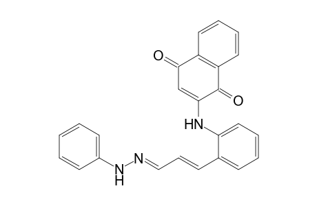 2-[2-[(E,3E)-3-(phenylhydrazinylidene)prop-1-enyl]anilino]naphthalene-1,4-dione
