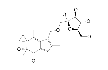 (5'R)-5'-hydroxy-2',5',7'-trimethyl-1'-[[(2R,3S,4S,5R)-2,3,4-trihydroxy-5-methylol-tetrahydrofuran-2-yl]methoxymethyl]spiro[cyclopropane-1,6'-indene]-4'-one