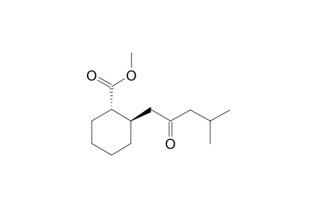 (1S,2R)-2-(2-keto-4-methyl-pentyl)cyclohexanecarboxylic acid methyl ester