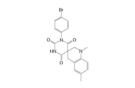 1-(4-bromophenyl)-1',6'-dimethyl-2',4'-dihydro-1H,1'H-spiro[pyrimidine-5,3'-quinoline]-2,4,6(3H)-trione