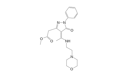 1H-pyrazole-3-acetic acid, 4,5-dihydro-4-[1-[[2-(4-morpholinyl)ethyl]amino]ethylidene]-5-oxo-1-phenyl-, methyl ester, (4Z)-