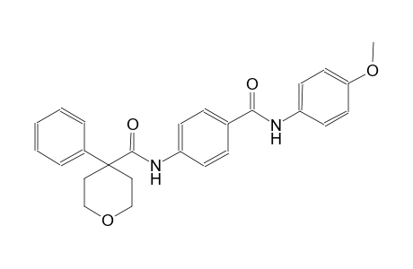 2H-pyran-4-carboxamide, tetrahydro-N-[4-[[(4-methoxyphenyl)amino]carbonyl]phenyl]-4-phenyl-