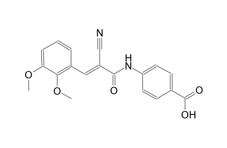 4-{[(2E)-2-cyano-3-(2,3-dimethoxyphenyl)-2-propenoyl]amino}benzoic acid
