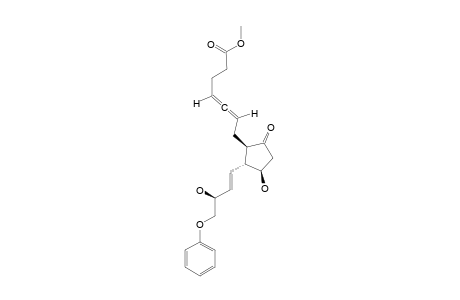 METHYL-(4,5,6S)-7-[(1S,2S,3S)-3-HYDROXY-2-[(E)-(3S)-3-HYDROXY-4-PHENOXY-1-BUTENYL]-5-OXOCYClOPENTYL]-4,5-HEPTADIENOATE