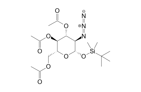 1-O-tert-Butyldimethylsilyl 2-azido-2-deoxy-beta-D-glucopyranoside 3,4,6-triacetate