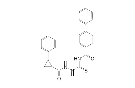cyclopropanecarboxylic acid, 2-phenyl-, 2-[[([1,1'-biphenyl]-4-ylcarbonyl)amino]carbonothioyl]hydrazide, (1S,2S)-