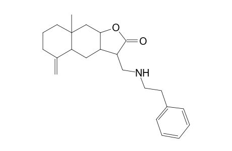 8a-methyl-5-methylene-3-[(phenethylamino)methyl]-3a,4,4a,6,7,8,9,9a-octahydro-3H-benzo[f]benzofuran-2-one