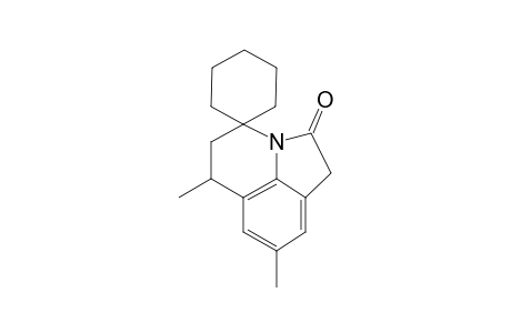 6,8-Dimethyl-2-oxo-1,2,5,6-tetrahydro-4H-spiro[pyrrolo(3,2,1-ij)quinoline-4,1'-cyclohexane)