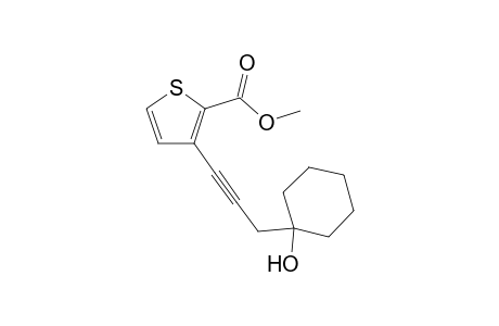 Methyl 3-(3-(1-hydroxycyclohexyl)prop-1-yn-1-yl)thiophene-2-carboxylate