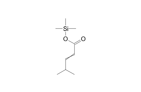 4-Methyl-2-pentenoic acid trimethylsilyl ester