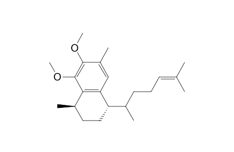 Naphthalene, 1-(1,5-dimethyl-4-hexenyl)-1,2,3,4-tetrahydro-5,6-dimethoxy-4,7-dimethyl-, [1S-[1.alpha.(R*),4.beta.]]-