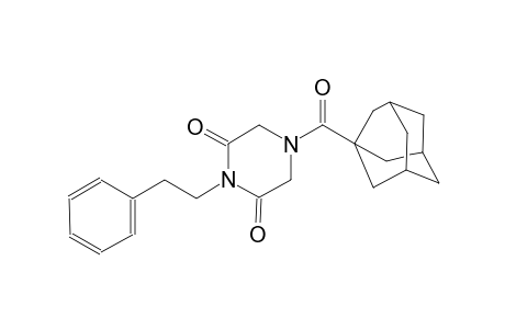 4-(Adamantane-1-carbonyl)-1-phenethyl-piperazine-2,6-dione