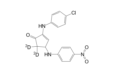 2-Cyclopenten-1-one-5,5-D2, 2-[(4-chlorophenyl)amino]-4-[(4-nitrophenyl)amino]-