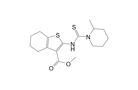 methyl 2-{[(2-methyl-1-piperidinyl)carbothioyl]amino}-4,5,6,7-tetrahydro-1-benzothiophene-3-carboxylate