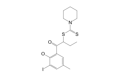 1-(2-HYDROXY-3-IODO-5-METHYLPHENYL)-1-OXOBUTAN-2-YL-PIPERIDINE-1-CARBODITHIOATE