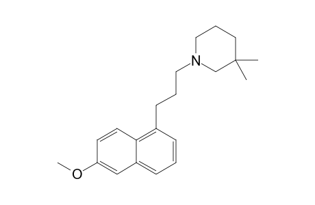 1-[3-(6-Methoxynaphthalen-1-yl)propyl]-3,3-dimethylpiperidine